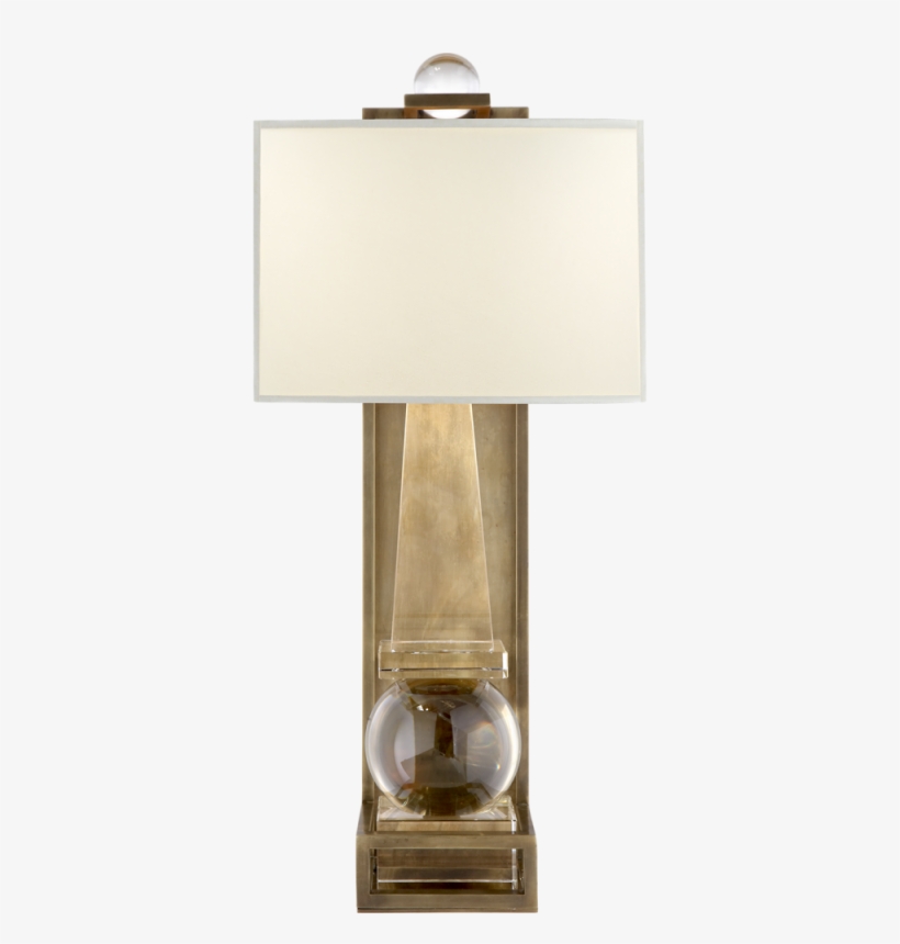 Paladin Tall Obelisk Sconce In Crystal And Antiq - Visual Comfort Chd2262cg/ab-pl E. F. Chapman Paladin, transparent png