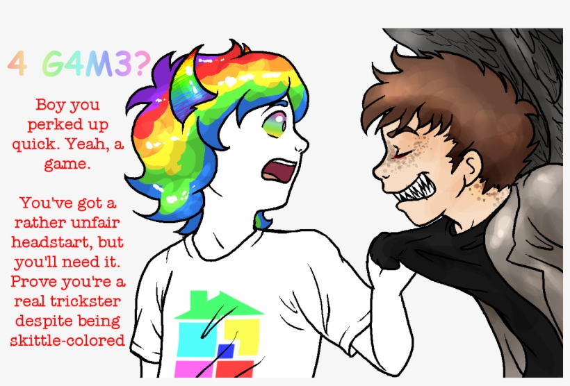 Your Name Is The Reader And Dang Is That Last Frame - Fandomstuck Trickster Supernatural, transparent png