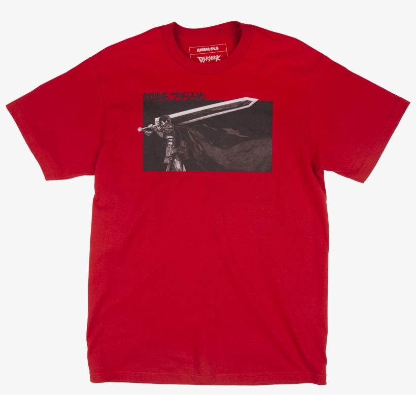 Berserk Guts Box Red Tee - Hd Red Polo Shirt, transparent png