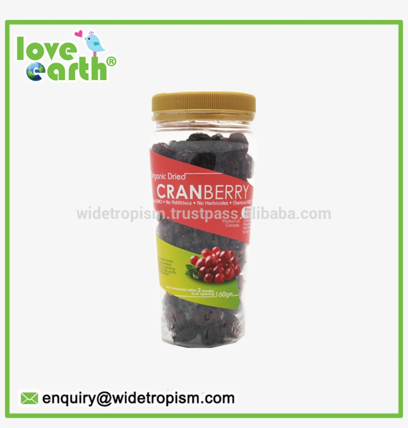 Love Earth Organic Dried Whole Cranberry - Beras Baby, transparent png