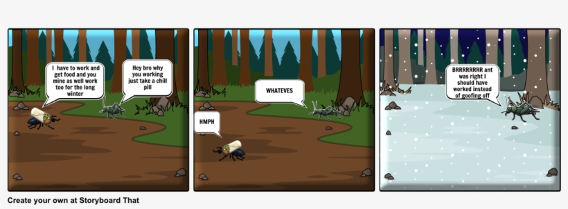 Ant And Grasshopper - Cartoon, transparent png