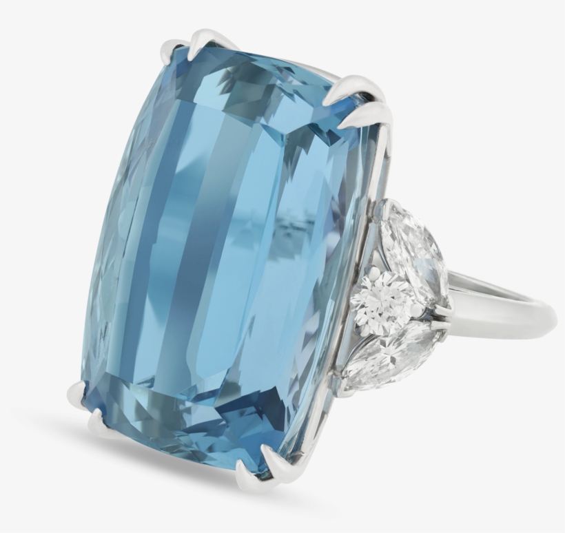 Van Cleef & Arpels Aquamarine And Diamond Ring, - Carat, transparent png