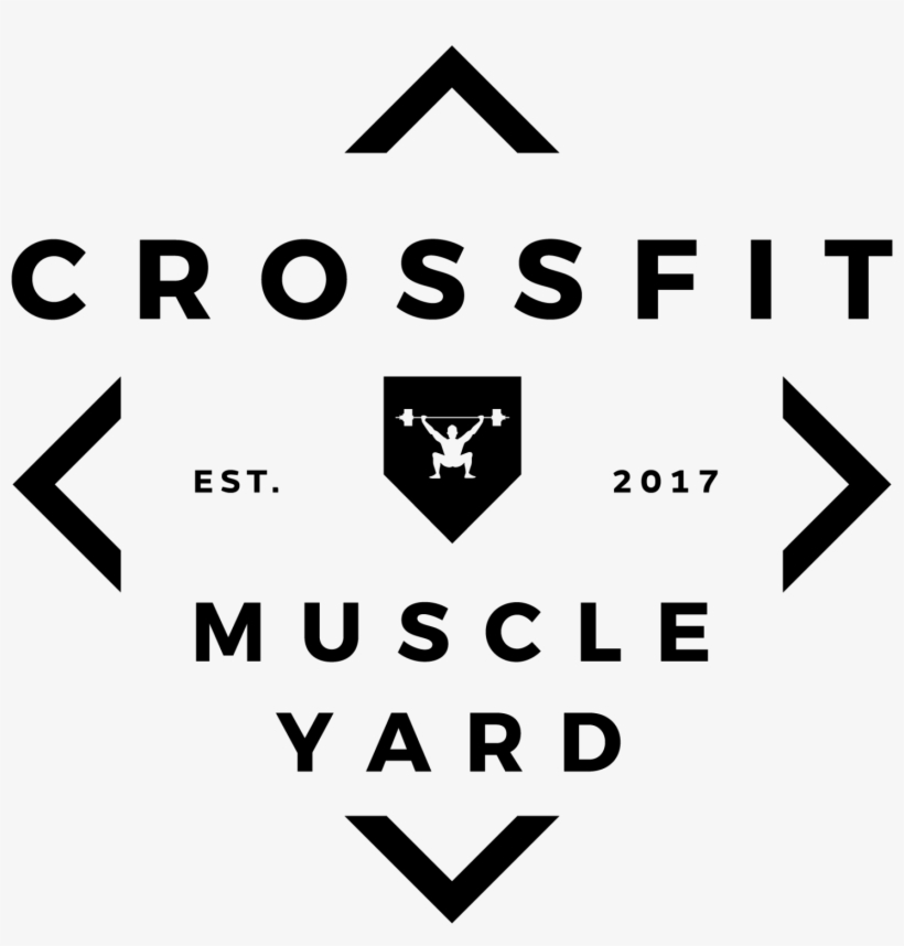 Cropped Hcf2017 001 Crossfit Muscle Yard Logo Black - Sign, transparent png