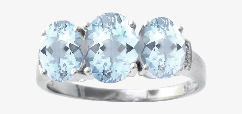 9ct White Gold Aquamarine And Diamond Ring - Apples Of Gold Aquamarine And Diamond Cocktail Ring, transparent png