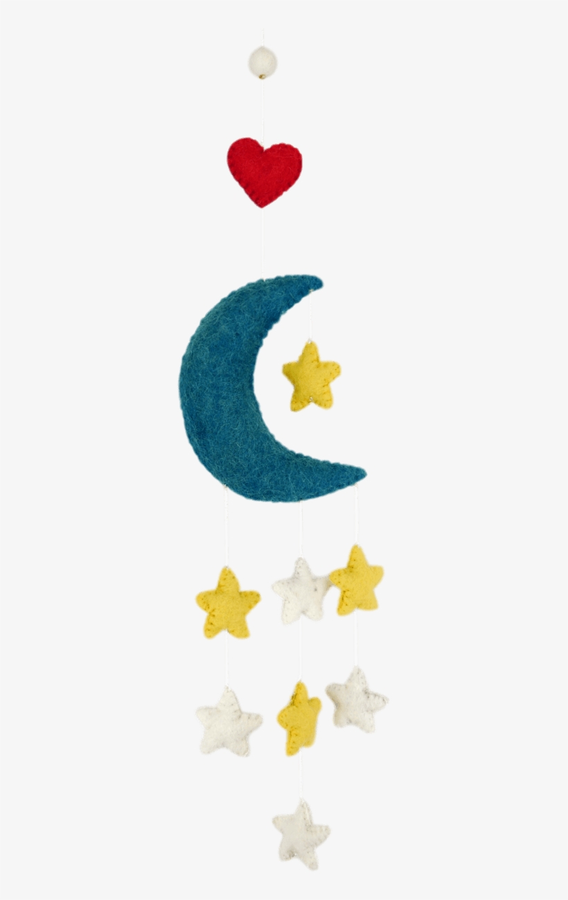 Home / Kids / Moon & Stars Mobile - Moon, transparent png