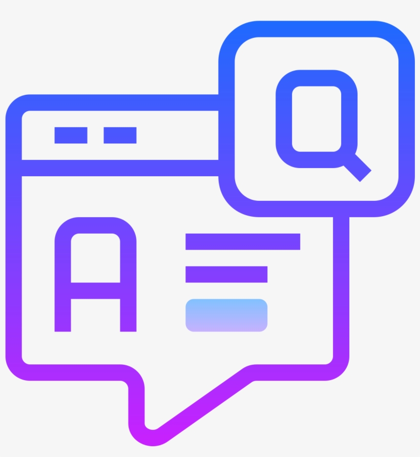 Faq Icon - Shades Of Purple - 1600x1600 PNG Download - PNGkit