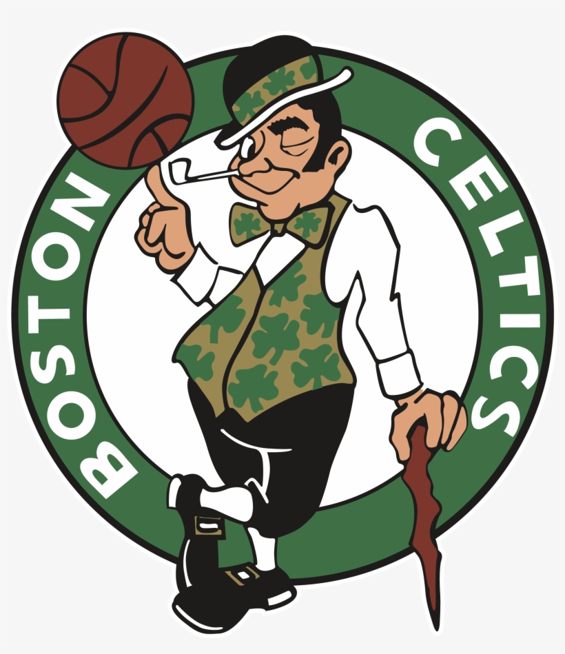 Vector Clover Boston Celtics Clip Art Black And White - Boston Celtics Logo 2018, transparent png