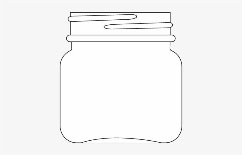 8 Oz Clear Glass Jar - Illustration, transparent png