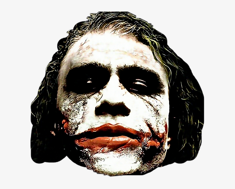 Heath Ledger Joker Creepy, transparent png