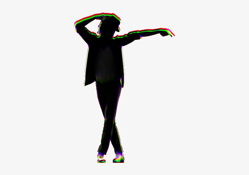 Michaeljackson Silhouette Glitch Ftestickers - Michael Jackson Black Suit, transparent png