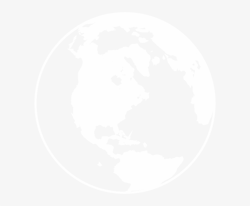 Earth Globe In White - Gas Punk Chaos, transparent png