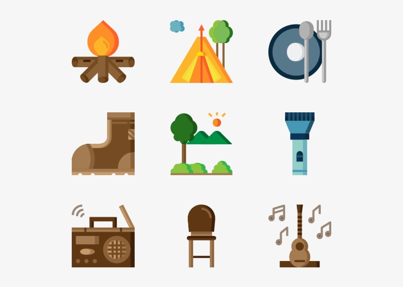 Camping Symbols Camping Icons 4 978 Free Vector Icons - Icon, transparent png