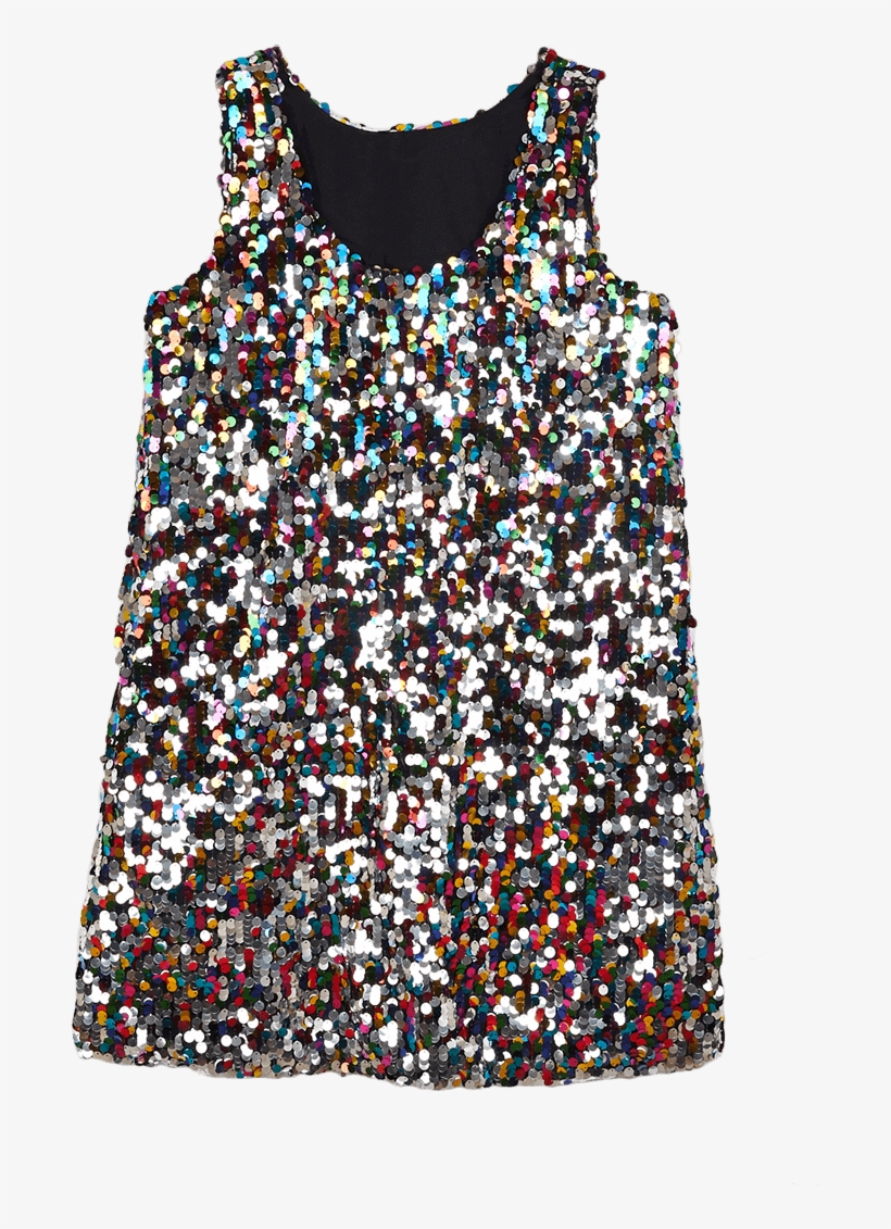 Sequin Tank Dress, transparent png