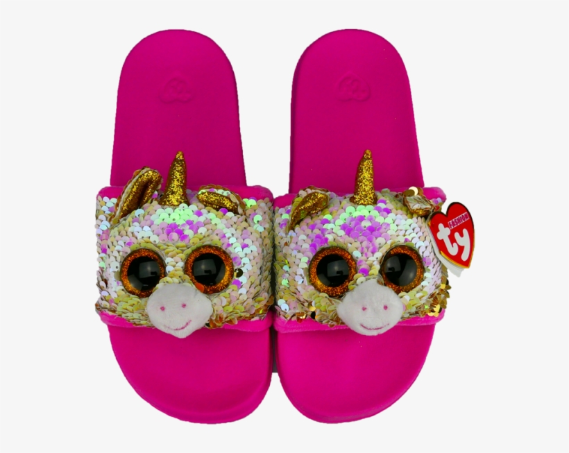 Fantasia The Multicoloured Unicorn Sequin Slides Large - Sandal, transparent png
