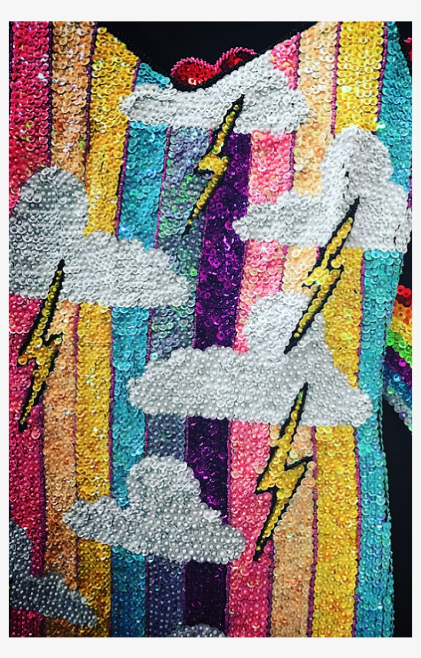 Sequin Weather Dress - Cross-stitch, transparent png