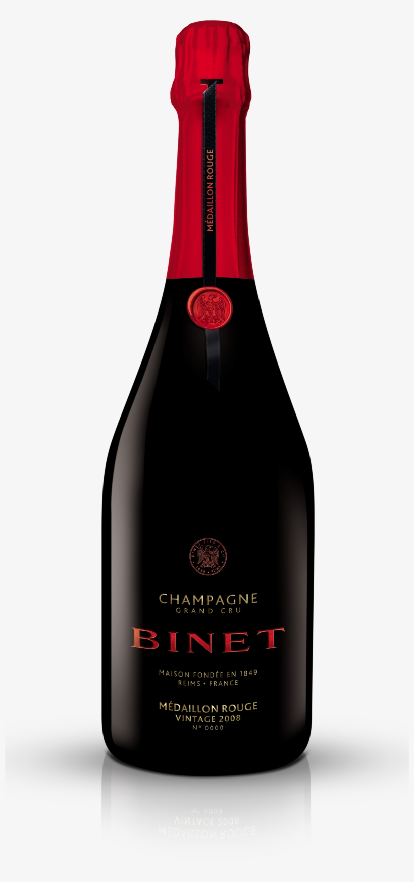 Cuvée Binet Médaillon Rouge Vintage - Wine, transparent png