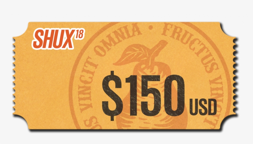 Shux'18 General Admission Ticket - Label, transparent png