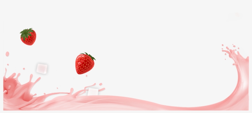 Strawberry Yogurt Png - Strawberry Smoothie Yogurt Png, transparent png