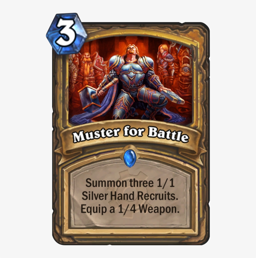 Muster For Battle Card - Hearthstone Muster For Battle, transparent png