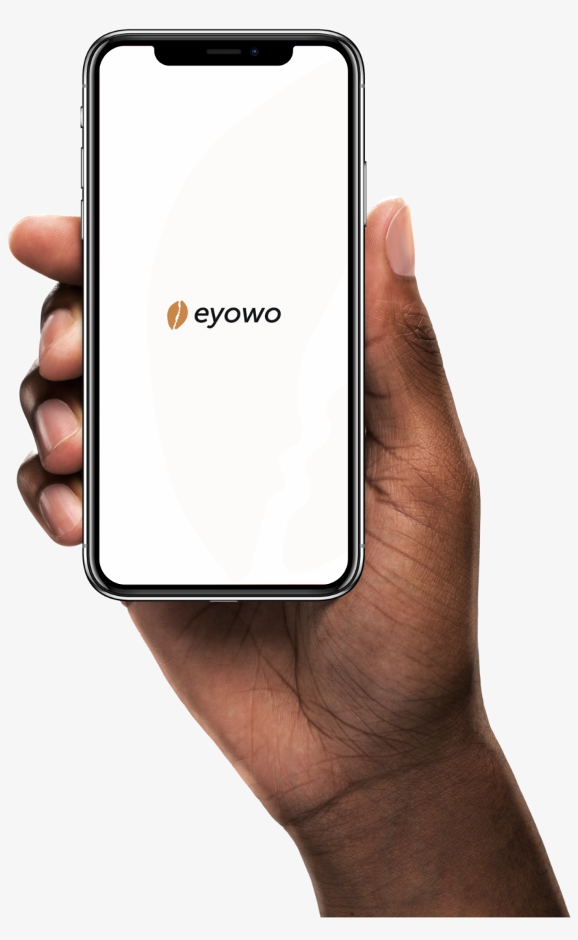 A Hand Holding The Eyowo App - Lightning, transparent png