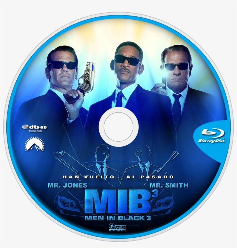 Men In Black Iii Bluray Disc Image - Men In Black 3 2012 Bluray, transparent png