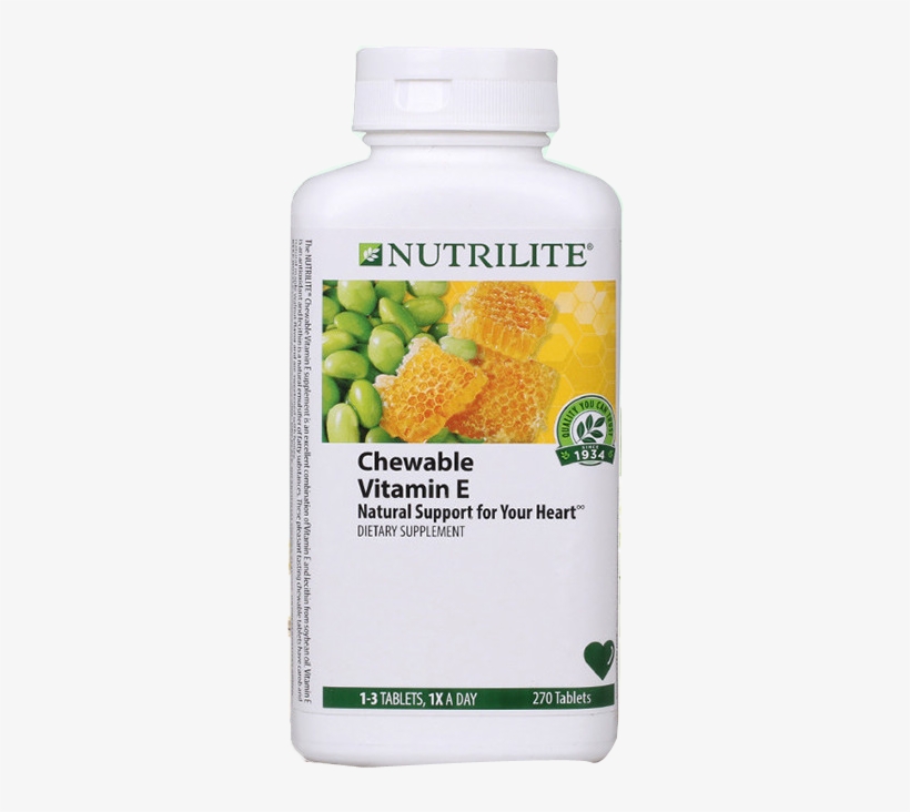 安利amway 纽崔莱蜂蜜卵磷脂维生素e咀嚼270片天然ve 调节血脂 - Nutrilite?de??d??? Lecithin-e Chewables 270 Tablets, transparent png