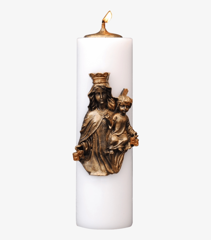 Velon Mechero Virgen Del Carmen 11x38 - Bronze, transparent png