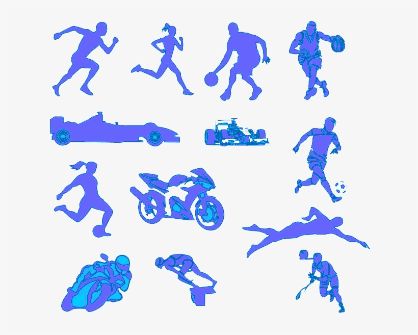 Formas Personalizadas De Deportes Para Photoshop - Runner Keychain, Adult Unisex, Size: 2.25", Pale Blue,, transparent png