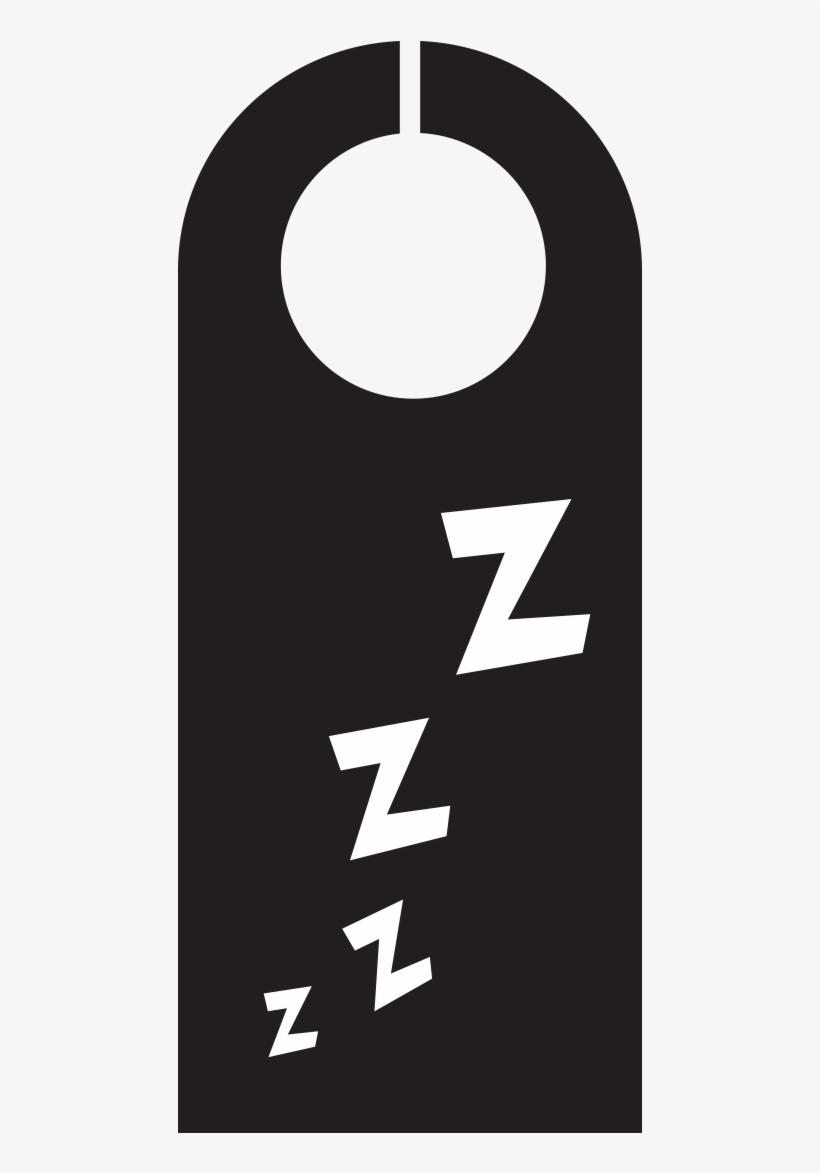 Door Hanger Zzzzzz - Door Hanger, transparent png