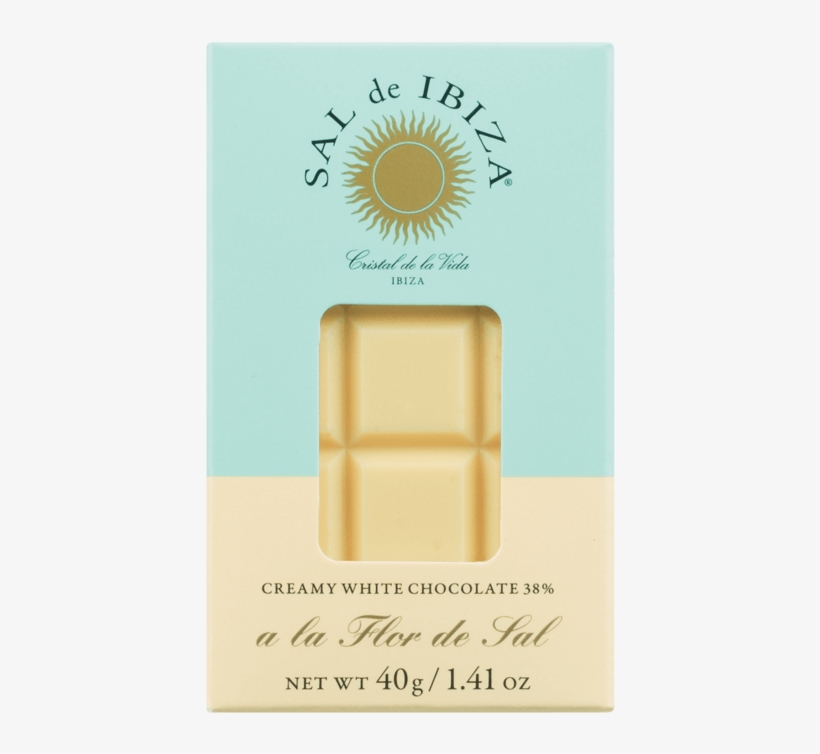 Weiße Schokolade Mit Flor De Sal 40 G Stück - Ibiza, transparent png