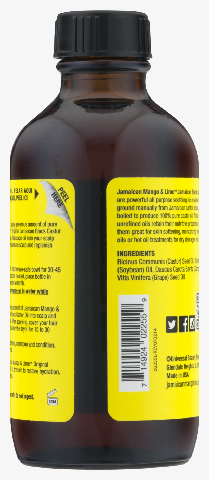 Black Jamaican Castor Oil, transparent png