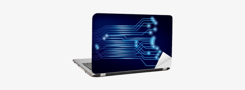 Vector Circuit Board Background Laptop Sticker • Pixers® - Library, transparent png