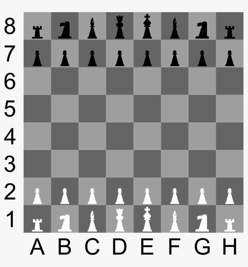 Free Vector Portablejim D Chess Set Chessboard Clip - Chessboard With Pieces Background, transparent png
