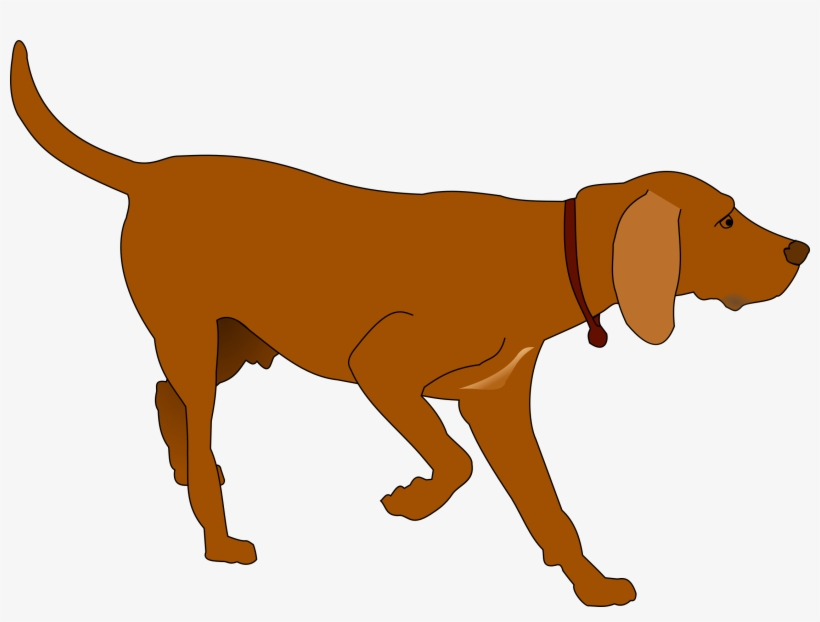 Hunting Dog Vector Clipart Image - Hunter Dog Clipart, transparent png