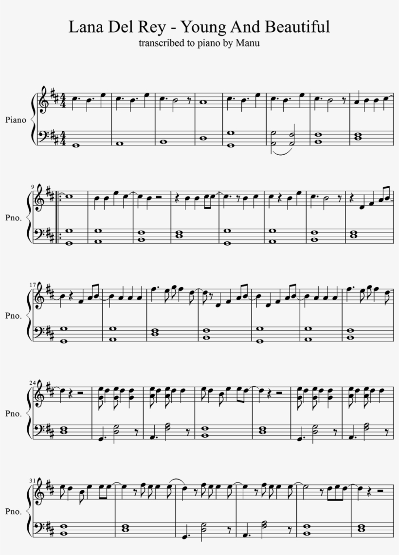 Sheet Music And This Piano Interpretation ©manu, - Scared To Be Lonely Piano Sheet Music, transparent png