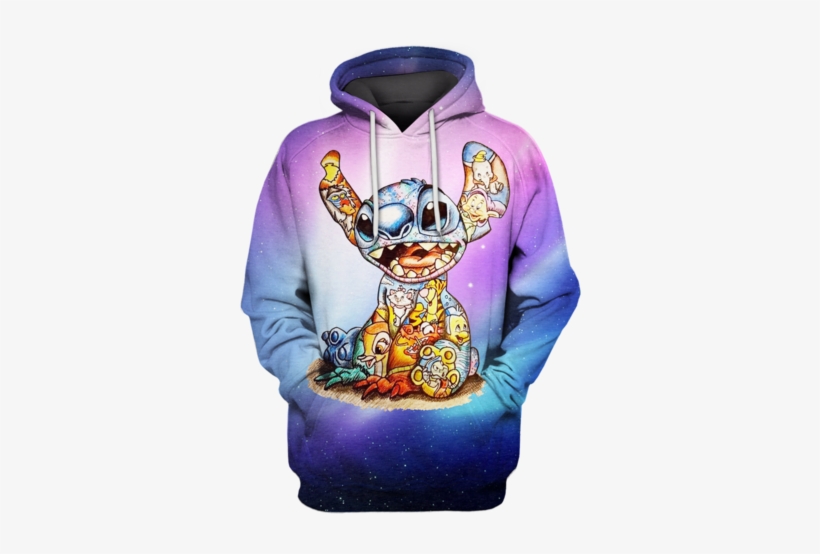 3d Lilo And Stitch Hoodie - T-shirt, transparent png