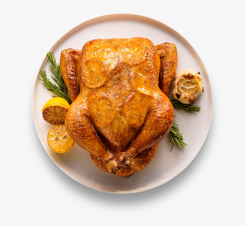 Rosemary Lemon Roasted Chicken - Cooked Chicken Meat Png, transparent png