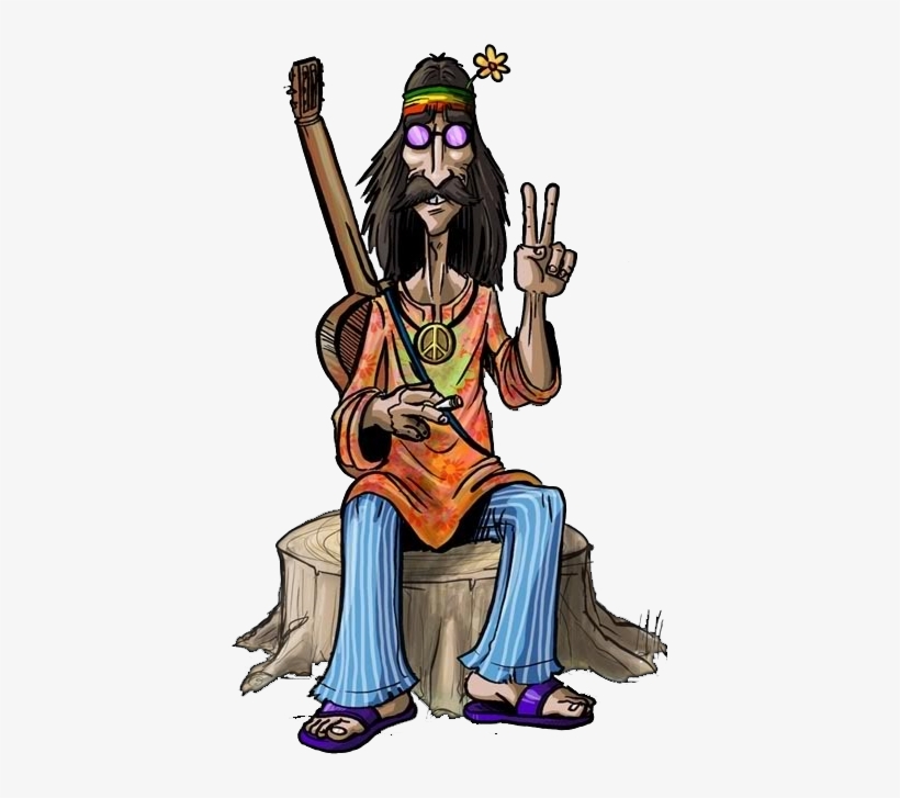 Banner Freeuse Stock Peace And Love Render Gar Ons - Hippies Png, transparent png