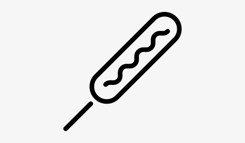 Corn Dog Vector, transparent png
