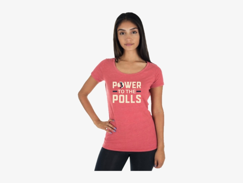 Power To The Polls Women's Tee - Girl, transparent png