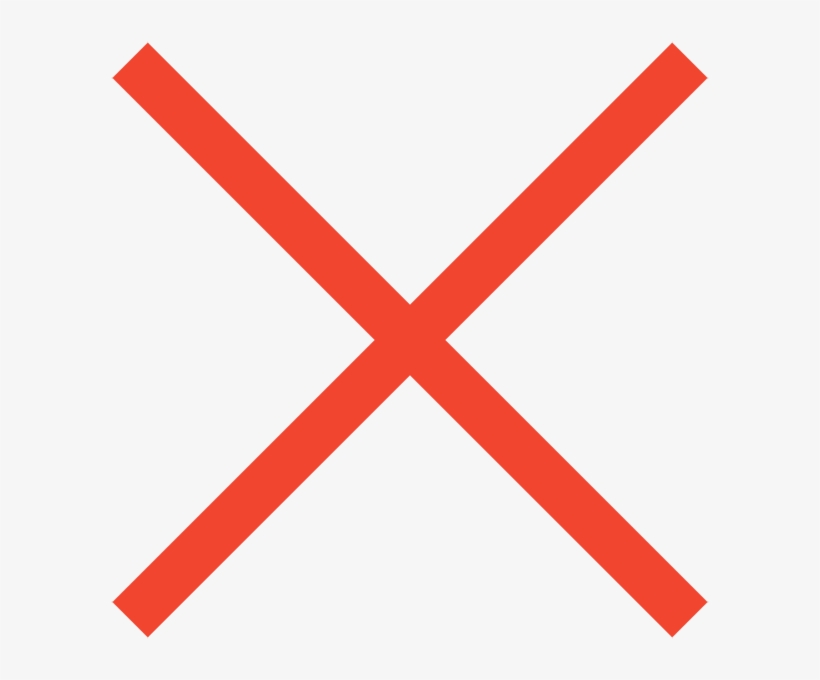 Close-button - Red X, transparent png