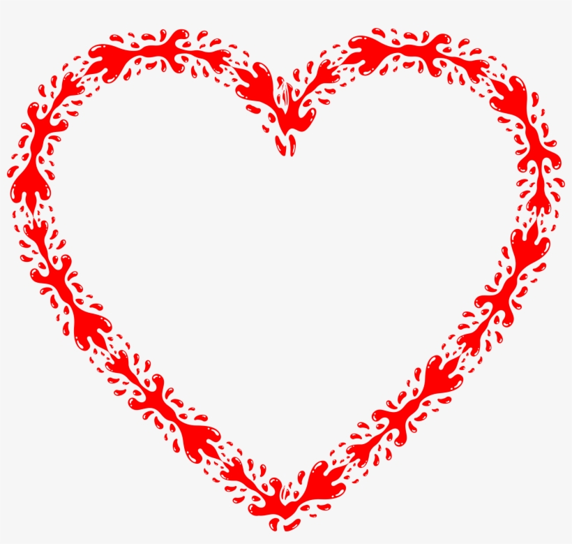 Big Image - Blood On Heart Png, transparent png