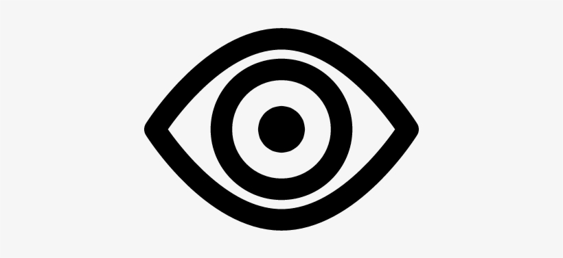 Download Transparent Eye Close-up Visibility Button Vector - Icono ...