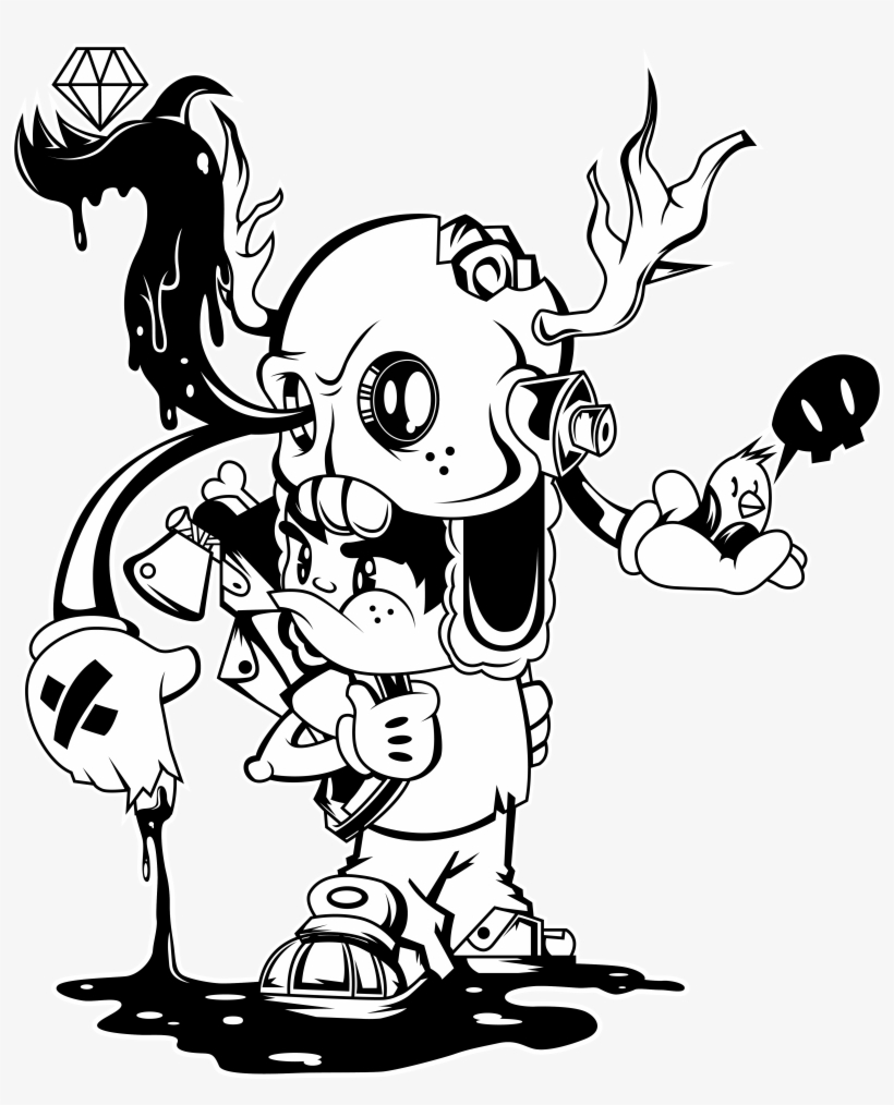 Hatchet Hippie - Drawing, transparent png