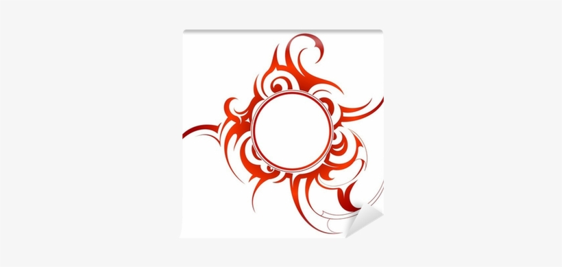 Tribal Shape Isolated On White With Empty Circle Inside - Circulo Tribal, transparent png
