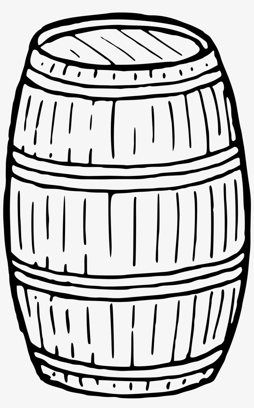 Graphic Transparent Barrel Clipart Bourbon Free On - Keg Clip Art Black And White, transparent png