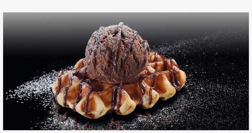 Death By Chocolate Waffle And Ice Cream - Chocolate, transparent png