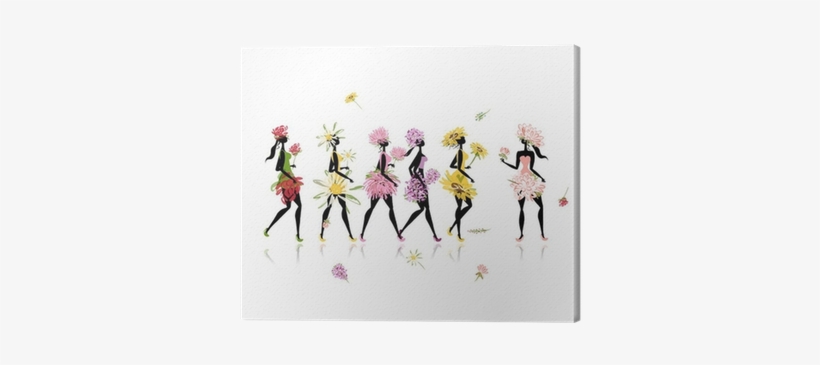 Girls Dressed In Floral Costumes, Hen Party For Your - Disegno Addio Al Nubilato, transparent png