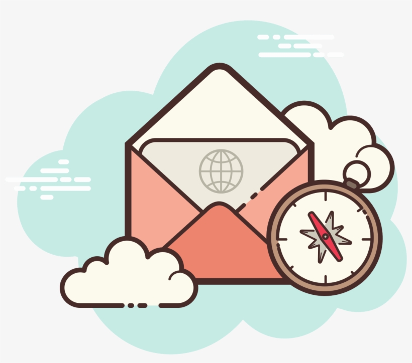 Open Envelope Navigator Icon - Icon, transparent png