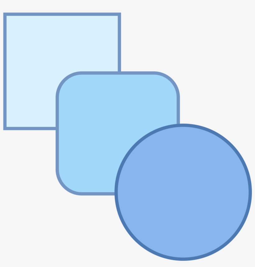 This Particular Icon Features Three Shapes That Are - Shape, transparent png